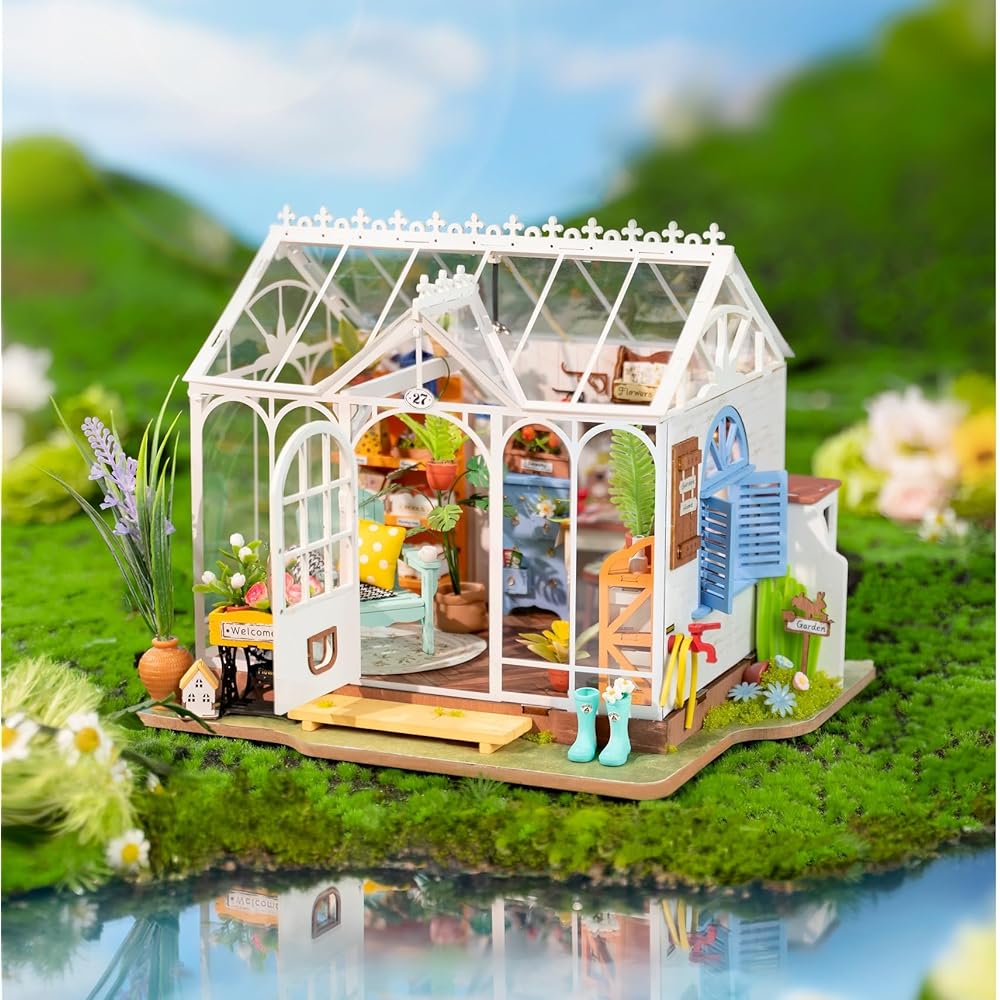 Tsukurundesu Miniature Dollhouse DG Series Garden House DIY Kit with Instruction Manual