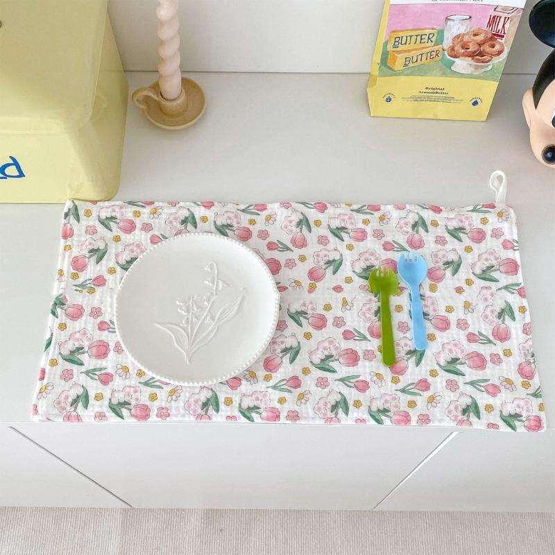 Multifunctional Cotton Burp Towel Stylish Newborn Washcloth Wipe for Babies Perfect for Burping Face Cleansing & Feeding