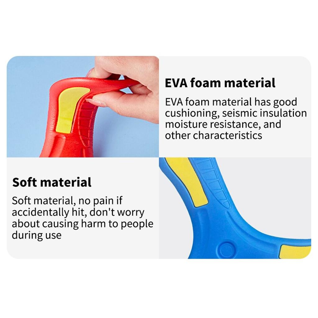 Children Boomerang Soft Three-leaf Cross Outdoor Toy Flying Disc Adult-kids Interactive Sports Toy for Puzzle Decompression Gift