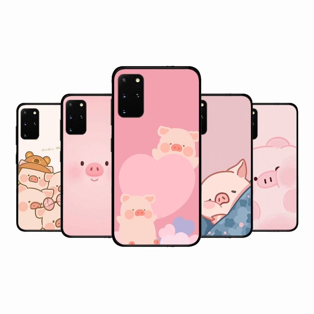 Cute Pig Cartoon L-lulu Phone Case For Samsung S 9 10 20 21 22 23 30 23 24 Plus Lite Ultra FE S10lite Funda
