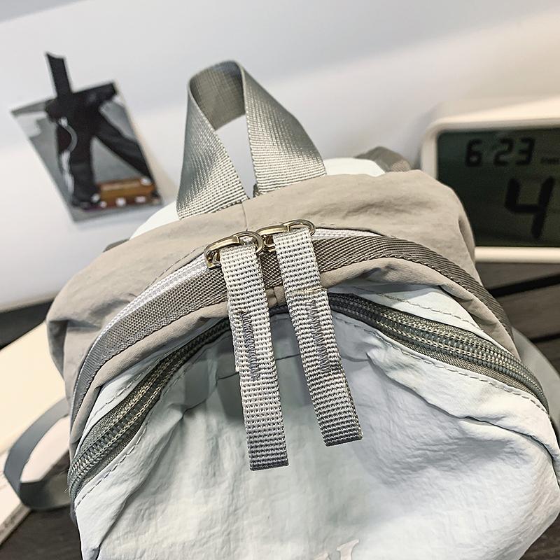 Student Small Bag Women's Lightweight Backpack Men Color Block Sports Travel Backpack