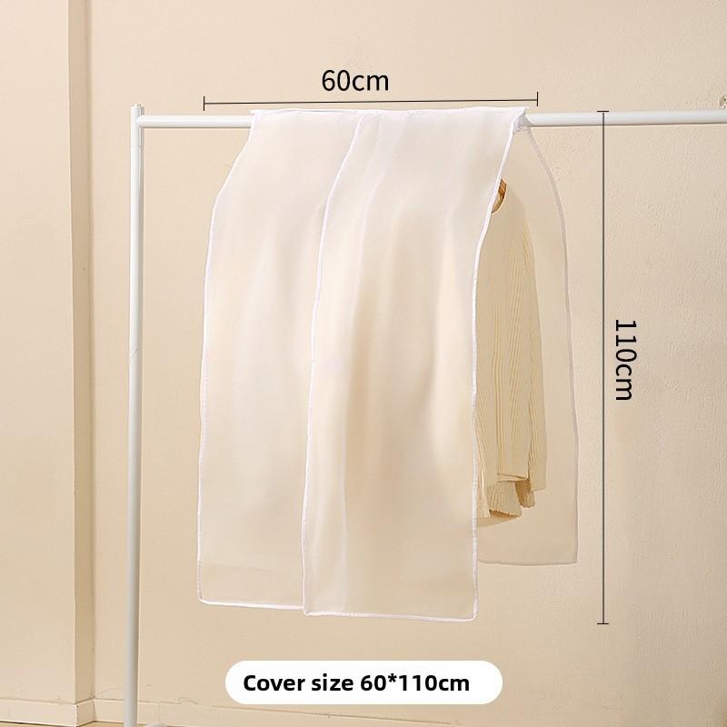 Clothing Dust Cover With Peva Material For Wardrobe Storage And Travel Use