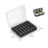 Daily Tablet Box Case AM Portable Seven Days Boxes 3 Times A Day Container for Fish