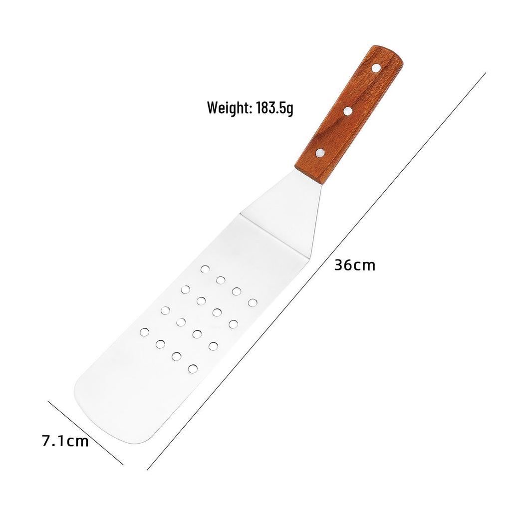 Stainless Steel Cooking Spatula for Pancakes, Pizza, Steak, and Fish