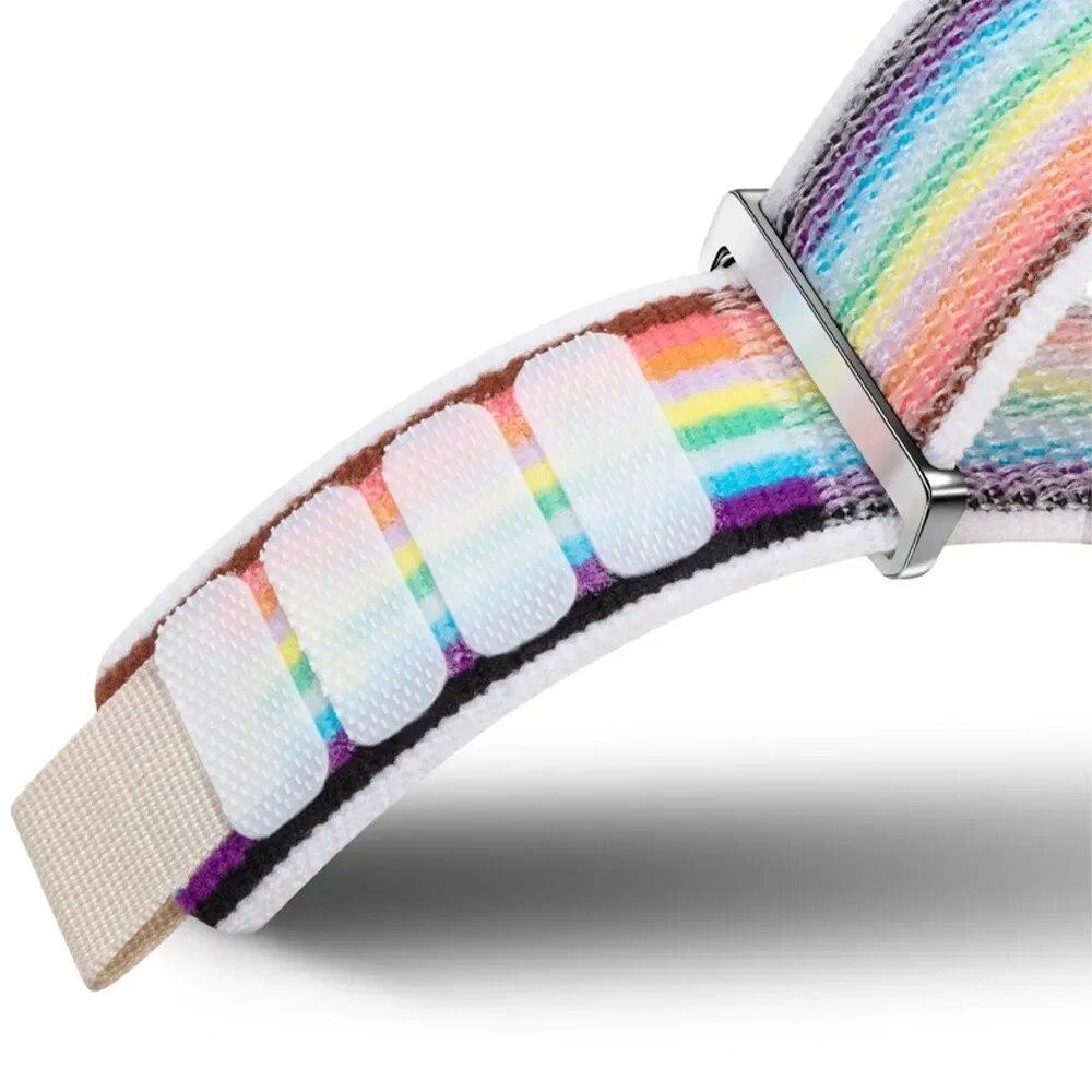 Trail Loop Band for Apple Watch Ultra 2 49MM Strap 44mm 40mm 41mm 42mm Correa Bracelet for IWatch Series 9 8 7 6 5 Se 45mm Strap