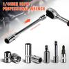 53-Piece Auto Repair Kit with 1/4 Inch Ratcheting Wrench and Carbon Steel Socket Hard Case Box Storage for Car Repair Tools