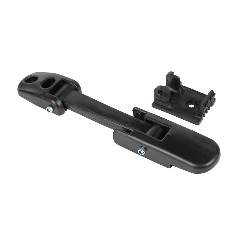 Hood Latch Kit Heavy Duty with Brackets Black Plastic 315-5502&315-5503 for Mack CH Hood Latch & Catch Bracket