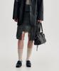 Kimzisu Ruched Belt Tote Bag _ Black