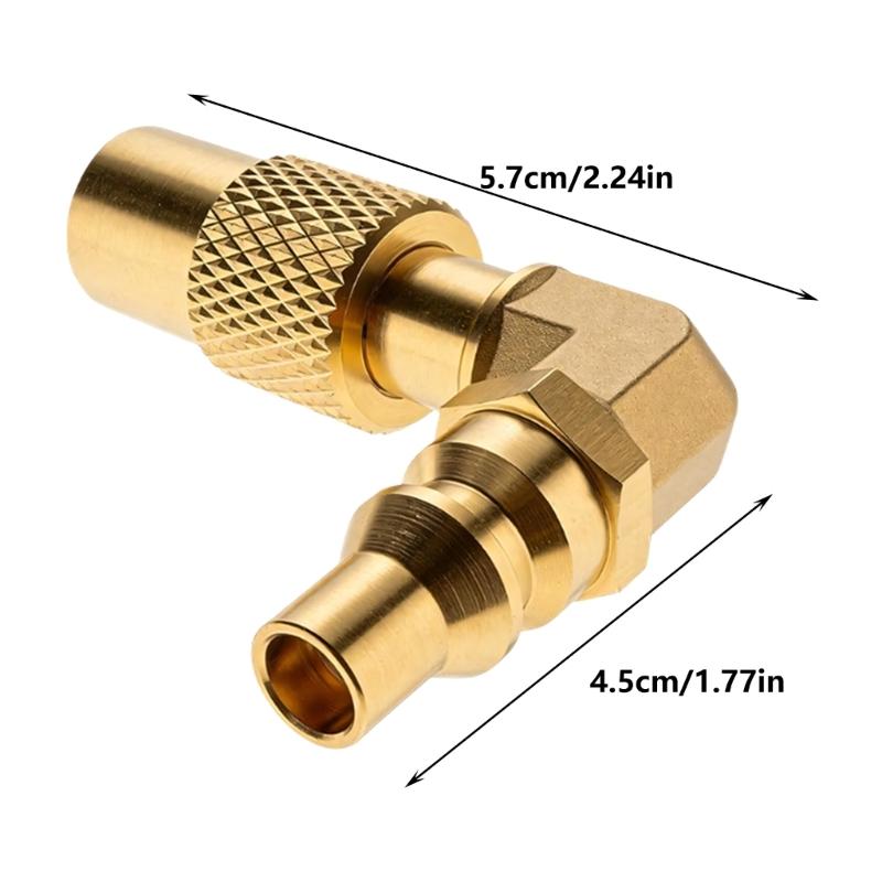 1/4Inch Metal Gas Quick Connecting Fitting For Camping Grills Ensures Secure Connection And Improved Efficiency