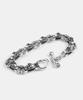 Sheen666 Skull Link Silver Bracelet