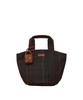 Toleur Tola Wool Check Tote Dark Natural Bag, Gray, Women's, Color, 13007-DGY