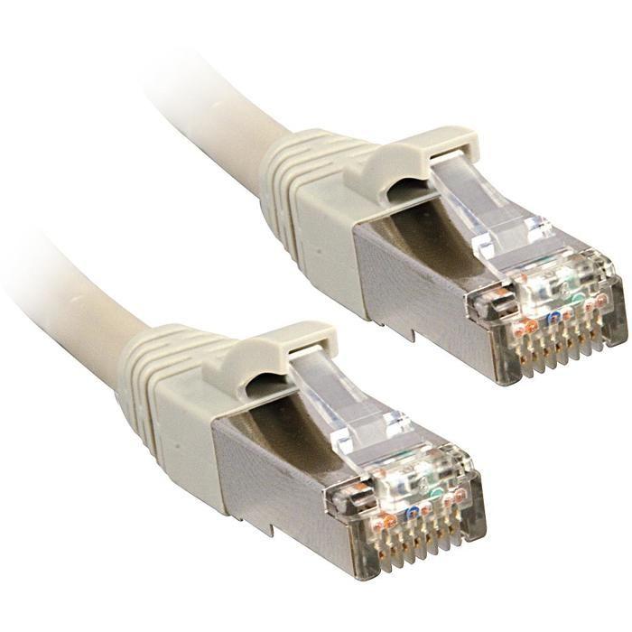 Câble réseau CAT 6 LINDY - 2m - F/UTP - 250MHz - Gris