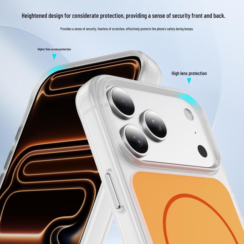 iPhone 17 Pro Max Crystal Shine Magnetic Protective Case for Apple 16 Plus