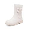 Herbst und Winter Mädchen Martin Boots J Schleife Perlen Prinzessin Schuhe Mittlere und Ältere Kinder Schuhe Schüler Schuhe Kinder Hanfu Schuhe