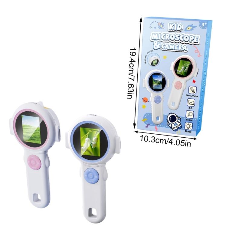 Portable Digital Magnifier For Children Lightweight Design Easy To Use Microscopic Observation Tool School Outdoor Activity