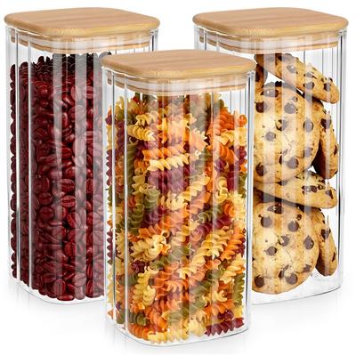 Glass Containers For Loose Products With Lid And Seal 1.6 L 3 Pcs.