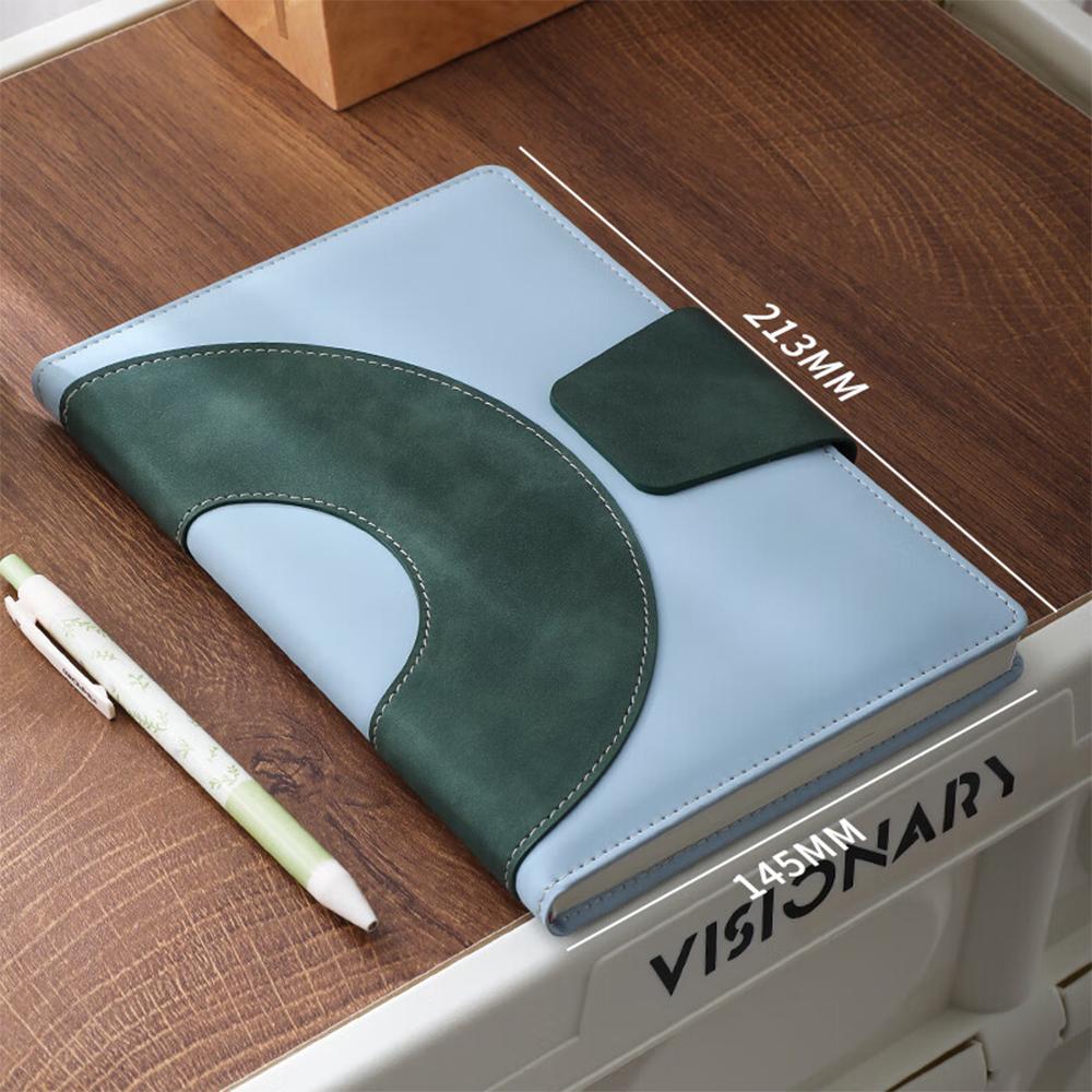 A5 buckle business notepad, work meeting record book, student subject notebook, thickened diary, excerpt book, lined inner pages