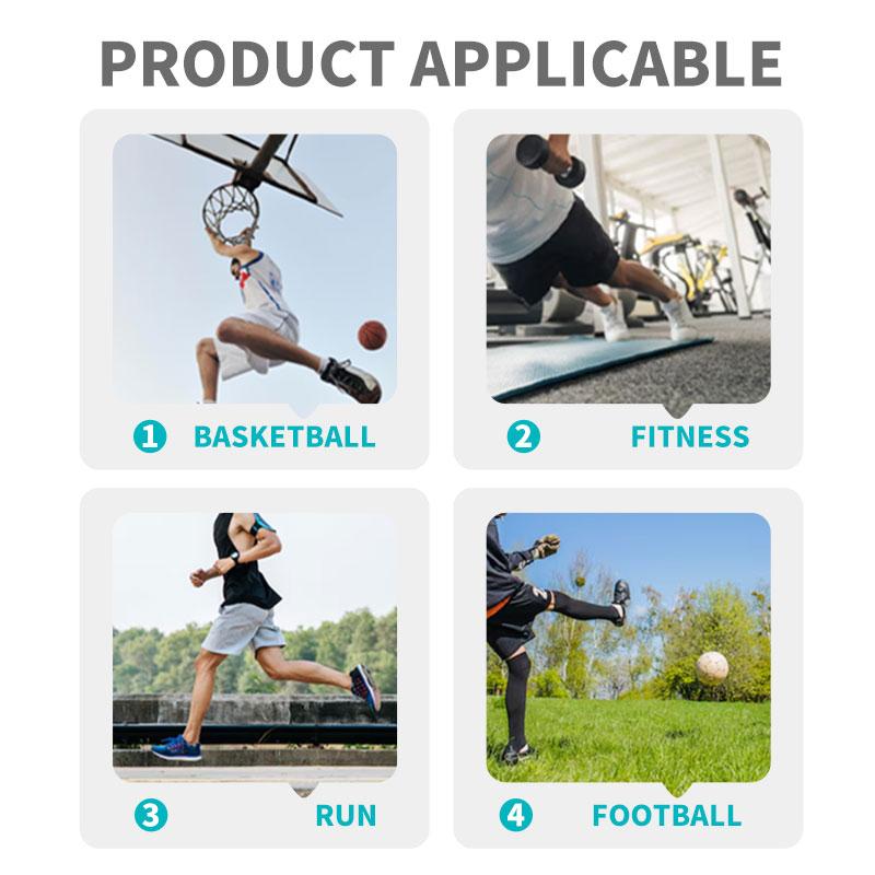 Breathable Spandex Knitted Sports Knee Pads-Lightweight Comfort for Running Basketball Football & More