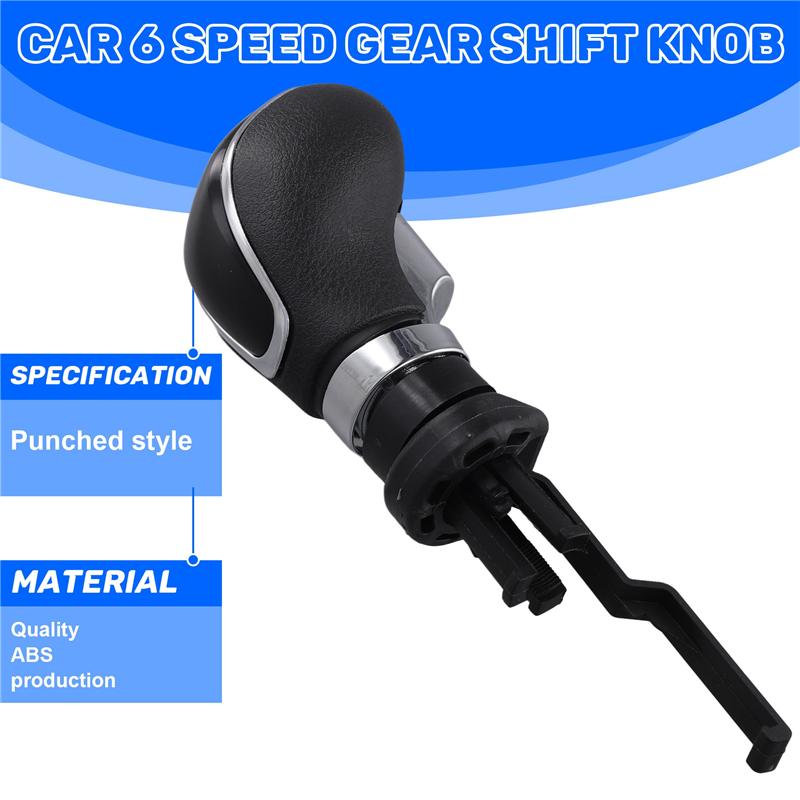 A58X-Car 6 Speed Gear Shift Knob Manual Transmission Shift Head Handball For Opel Astra Buick Excelle GT/XT 2009-2014