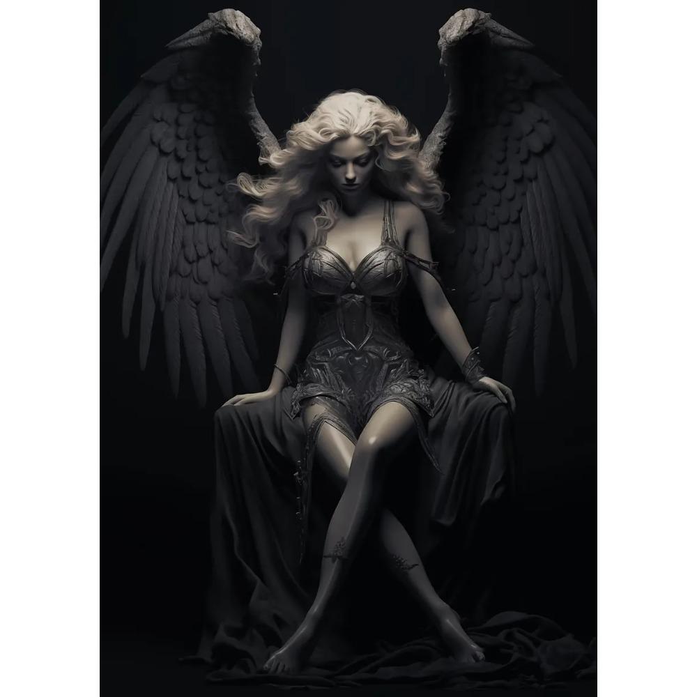 Beautiful Guardian Angel Poster Vintage Timeless Angelic Spiritual Prints Canvas Painting Girly Wall Art Picture Home Room Decor