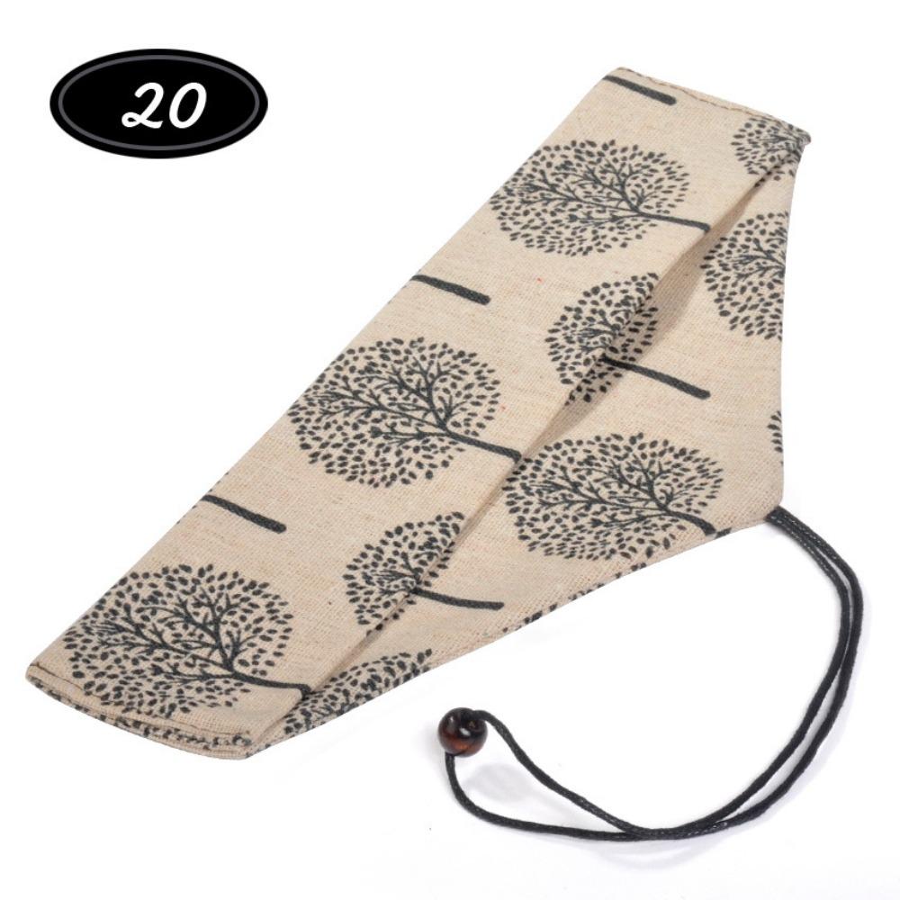 Japanese Style Utensil Holder Cotton Linen Cutlery Case Cutlery Pouch  Travel Utensil Storage 20