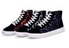 Clearance Autumn/Winter Korean Canvas Men's Color Block Casual Shoes Mid-High Top Trendy Breathable Board Shoes Martin Boots
