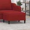 349309 vidaXL Footrest Bordeaux Red 70x55x41 Cm Fabric