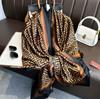 180*90Cm Scarves Luxury  Long Silk Scarf Women Soft Shawl Wrap Muffler Hijab Bufanda Foulard Female Bandana Beach Stoles