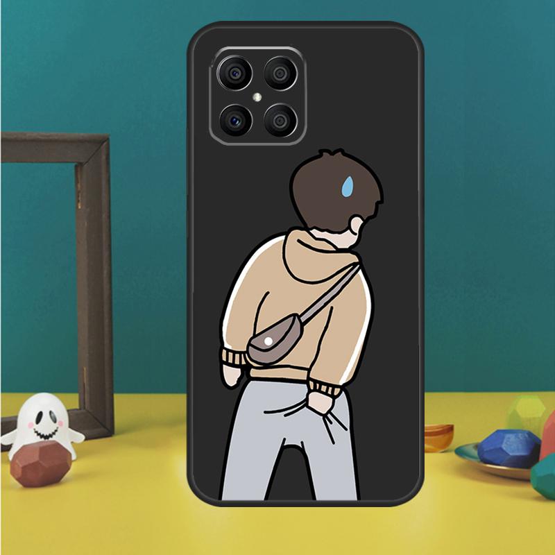 Cartoon Couple Love Boy Girl For Huawei P30 Lite P50 P40 P20 Pro P Smart Z Nova 9 5T Cover For Honor 50 X9 X8 X7 Case