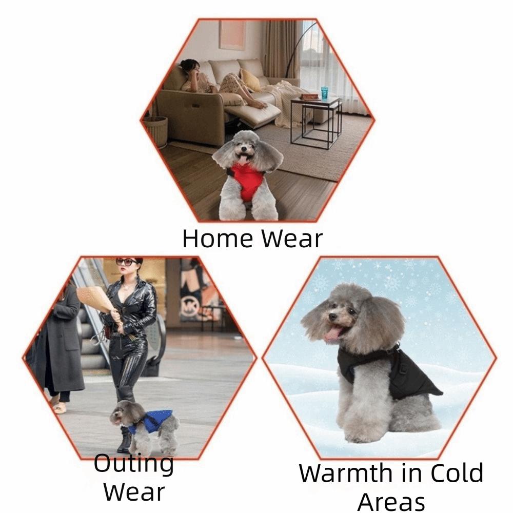 Waterproof Adjustable Dogs Down Clothes Thicken Warm Winter Dog Clothes Soft Windproof Dog Jacket Winter