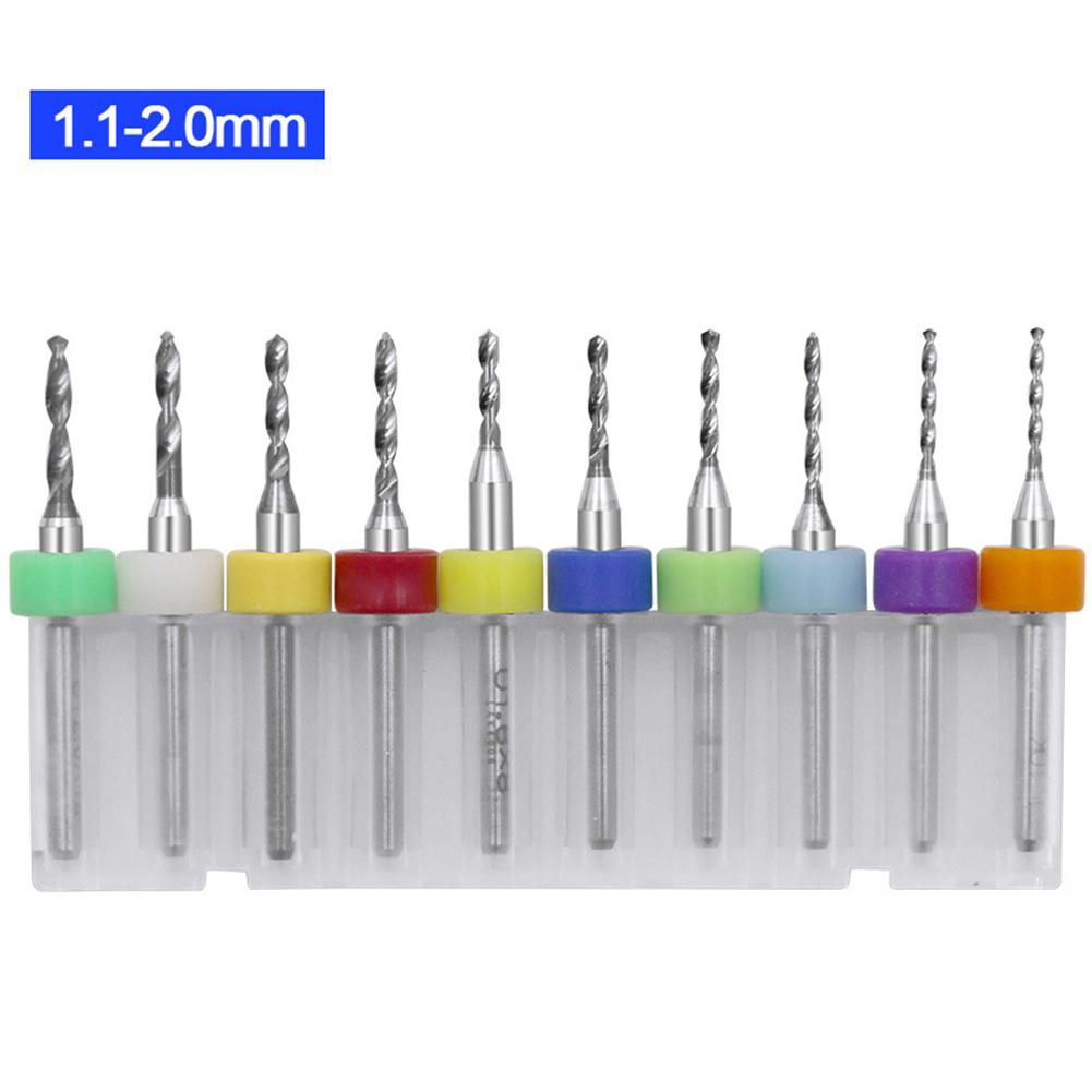 10PCS Carbide PCB Drill Bit Set Mini Drill Bit For Precision Metal & Circuit Board Work Hand Tool Accessories