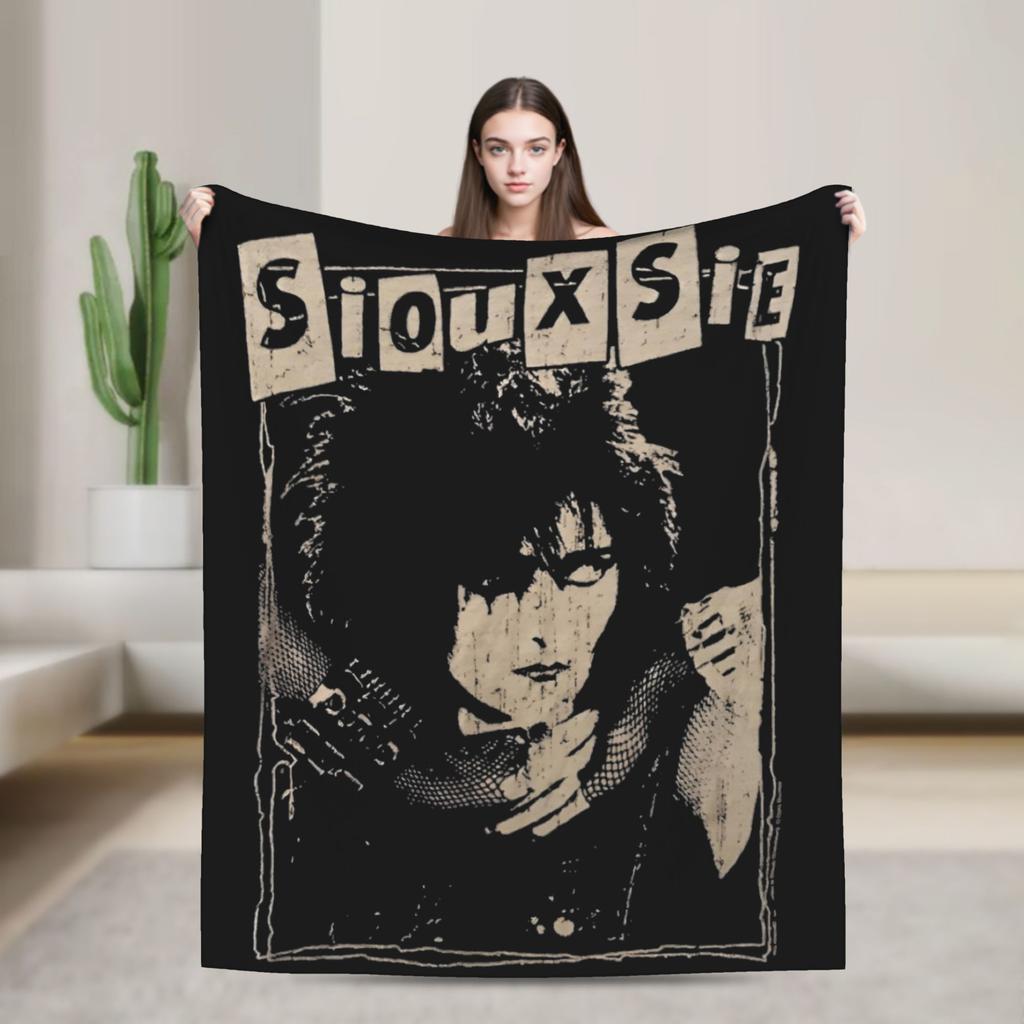 Siouxsie Sioux Susan Janet Ballion Decken Fleece Frühling Herbst Siouxsie and the Banshees Überwurfdecken für Bett Bettwäsche Überwürfe