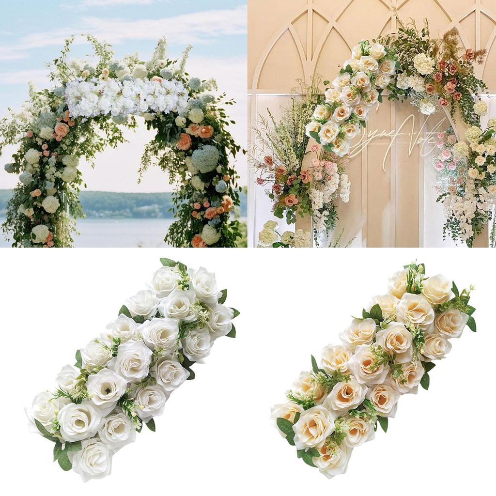 Floral Backdrop Faux Flower Wall Background for Holiday Banquet Outdoor