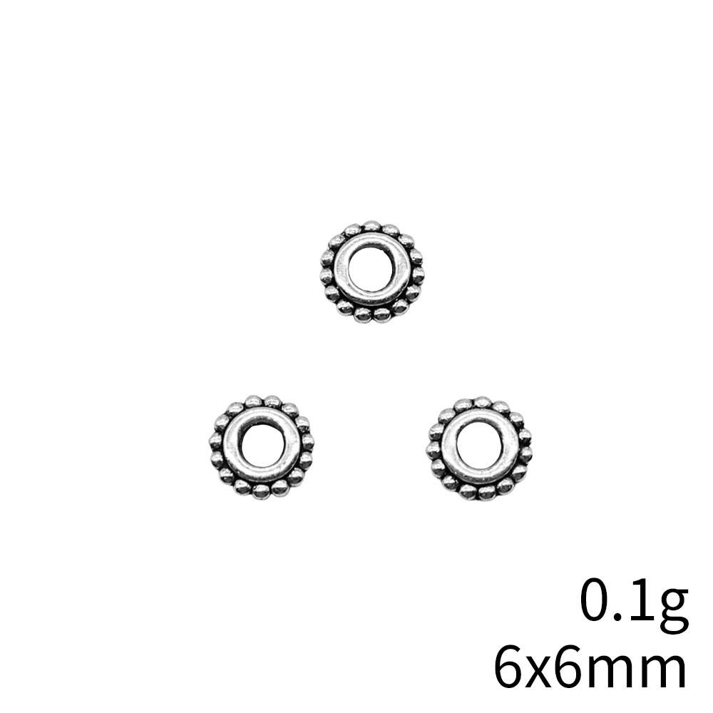 New Year's Day Jewelry Findings Small Torus Spacer Beads Accessories Parts Backpack Accessories
