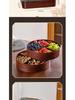 Wood Grain Multi-Grid Dried Fruit Candy Box - Thickened, Sealed, Moisture-Proof, Double-Layer Storage Plate