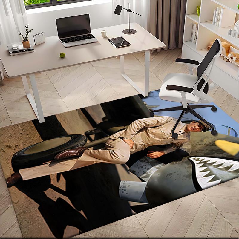 1pc Legendary John Wayne Carpet Rug for Living Room Bedroom Home Sofa Decoration,Kids play Non-slip Floor Mat