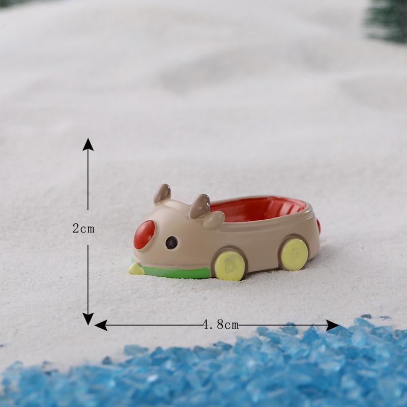 Bunny Figurine Christmas Resin Microlandscape Decoration Bunny Miniature Winter