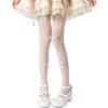 Women's Fishnet Stockings with Bowtie Girls Fish Net Tights with Designs High Waist Pantyhose Thigh High Stockings
