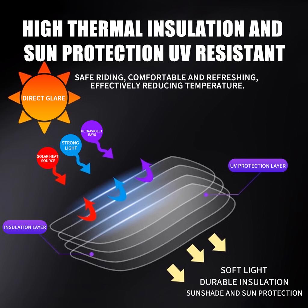 Motorcycle Helmet Sun Proof Anti-glare Antifog Film Universal Autocycle Helmet Sunscreen Film Motorbikes Helmet Parts