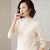 Women Sweater 100% Merino Wool MODERN NEW SAGA Winter Wool Pullover Turtleneck Autumn Jumper Female Knit Top