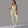 Seamless Ribbed Yoga Bodysuit: Tummy Control & Hip Lift for Women