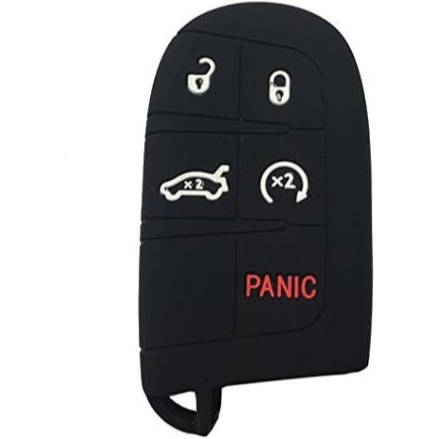 5 Button Replacement Key Fob Cover fit for Charger Challenger 300 Grand-red 2