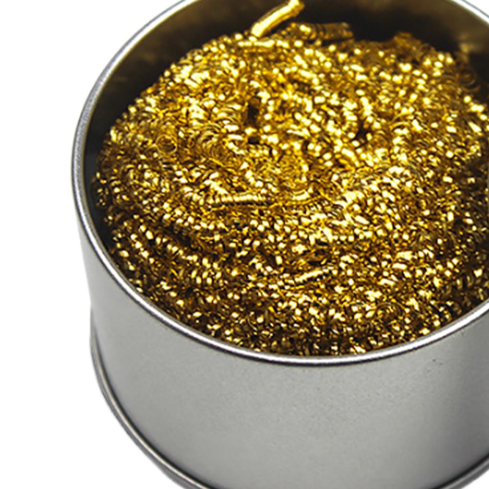 Pulitore Punte Saldatore Antiscivolo Palla di Filo per Pulizia Punte Saldatore Rimuovi Stagno Per Pulire Saldatori e Punte