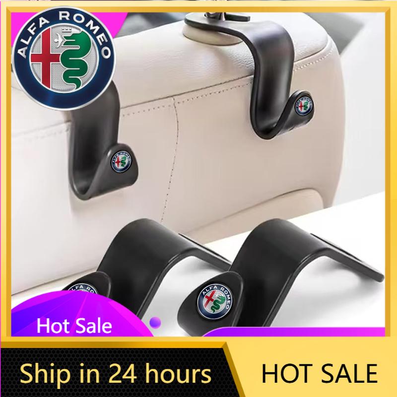 Samolepky na auto Pro Alfa Romeo 2 ks Háčky na opěrku autosedadla Autopříslušenství Pro Alfa Romeo Spider Giulia Giulietta 156 Tonale Mito Ste