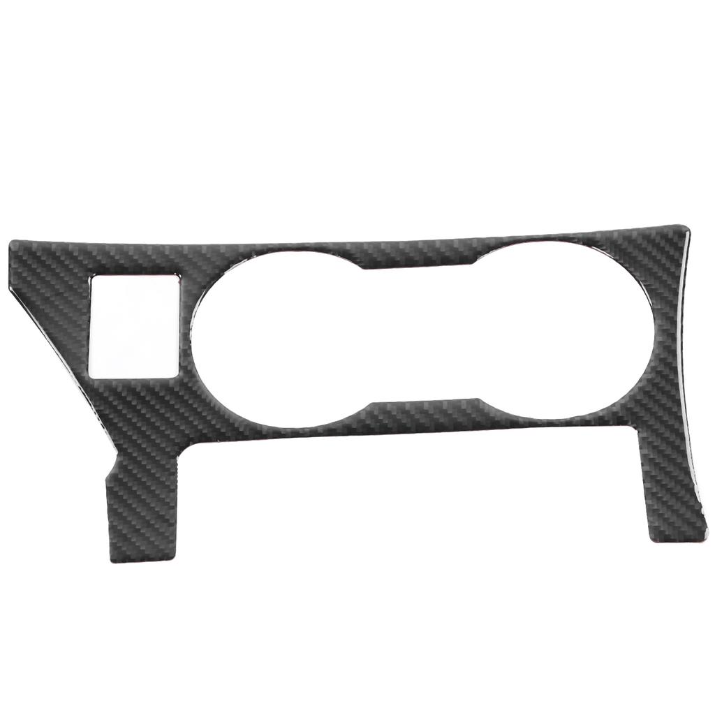 Water Cup Holder Panel Sticker Trim Soft Carbon Fiber Decors Fit for Corolla 2014 2018