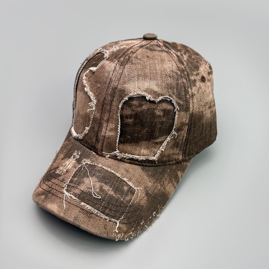 Altes Loch Windstraße Baseballkappe Herren und Damen Sonnenschutz Batik Retro Personalisierte Gewaschene Kappe
