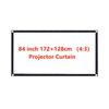 60 84 100 120 tolli 16:9 3:4 kaasaskantav projektor ekraan kardin HD ekraan kodukino kino film kodu välikontor
