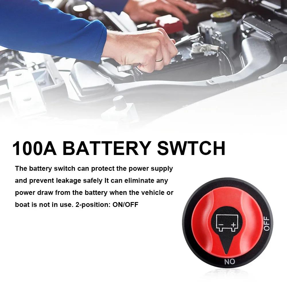 DC 12V 50A 100A 200A 300A Car Rally Battery Switch Disconnecter Power Isolator Cut Off Switch Kit For Truck Car Motorcycle Boat