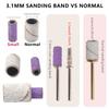 100pcs 3.1mm Mini Sanding Bands Kits Nail Drill Bits Mandrel Sets Electric Manicure Accessories Tool Dead Skin Remover nail file