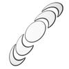 Wall Mirror Acrylic Moon Cycle Change Mirrors Set for Home Bedroom Decoration OrnamentBlack